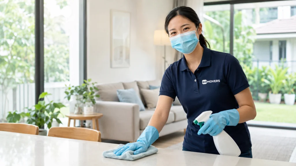 Post-move cleaning and minor touch-up support